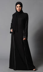 Rayon Abaya with Zipper and Pockets
